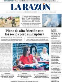 Portada periódico La Razón