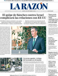 Portada La Razón 2025-09-09