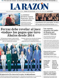 Portada La Razón 2025-07-11
