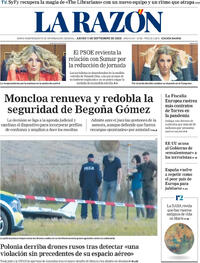 Portada La Razón 2025-09-11
