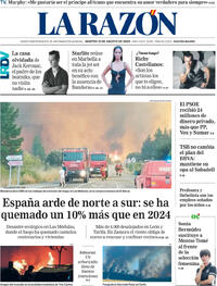Portada La Razón 2025-08-12