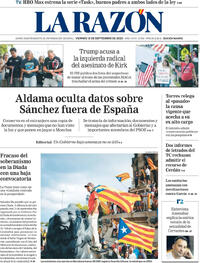 Portada La Razón 2025-09-12