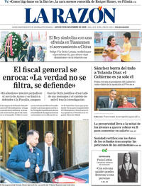 Portada La Razón 2025-11-13