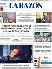 Portada periódico La Razón