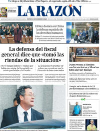Portada La Razón 2025-11-14