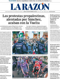 Portada La Razón 2025-09-15