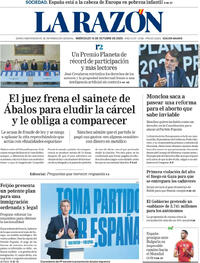 Portada La Razón 2025-10-15
