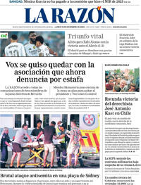 Portada La Razón 2025-12-15