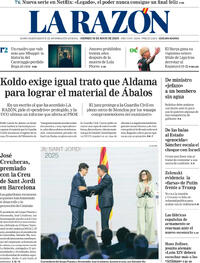 Portada periódico La Razón