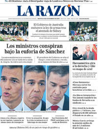 Portada La Razón 2025-12-16