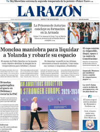 Portada La Razón 2025-07-17