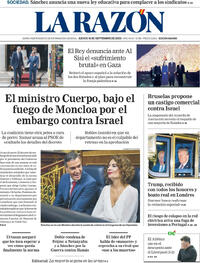 Portada La Razón 2025-09-18