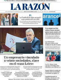 Portada La Razón 2025-12-18