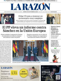 Portada La Razón 2025-09-19