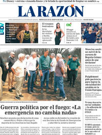 Portada La Razón 2025-08-20