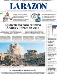 Portada La Razón 2025-10-20