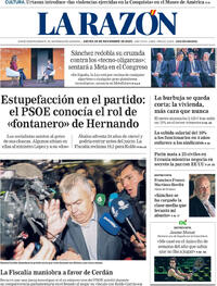 Portada La Razón 2025-11-20