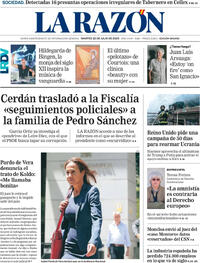 Portada La Razón 2025-07-22