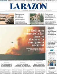 Portada La Razón 2025-08-22