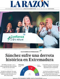Portada La Razón 2025-12-22