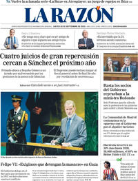 Portada La Razón 2025-09-25