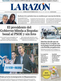 Portada La Razón 2025-09-26