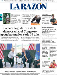 Portada La Razón 2025-07-28