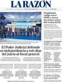 Portada La Razón 2025-10-28