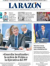 Portada La Razón 2025-07-29
