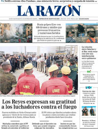 Portada La Razón 2025-08-29