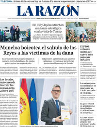 Portada La Razón 2025-10-29