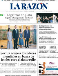Portada periódico La Razón