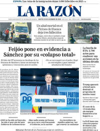Portada La Razón 2025-12-30