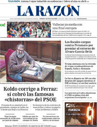 Portada La Razón 2026-05-01