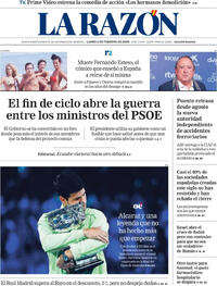 Portada La Razón 2026-02-02