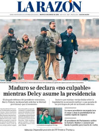 Portada La Razón 2026-01-06