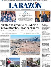 Portada La Razón 2026-04-06