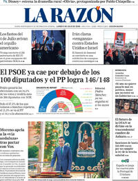 Portada La Razón 2026-07-06