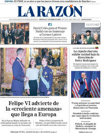 Portada La Razón 2026-01-07