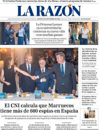 Portada La Razón 2026-09-08
