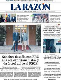 Portada La Razón 2026-01-09