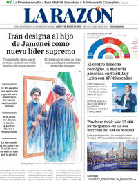 Portada La Razón 2026-03-09