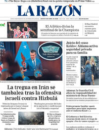 Portada La Razón 2026-04-09