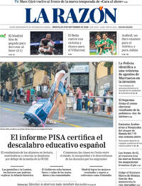 Portada periódico La Razón