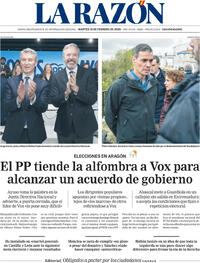 Portada La Razón 2026-02-10