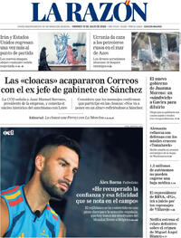Portada periódico La Razón Portada periódico La Razón