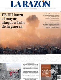 Portada La Razón 2026-03-11