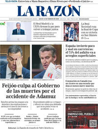 Portada La Razón 2026-02-12