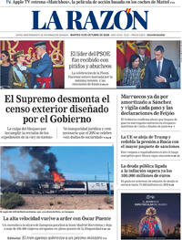 Portada La Razón 2026-10-13