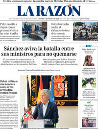 Portada La Razón 2026-08-14